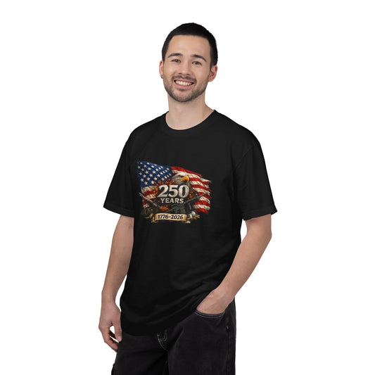 250 Years USA Anniversary 1776–2026 Flag & Eagle T-Shirt