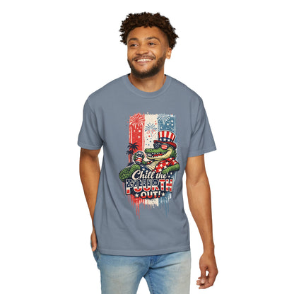 Men's "Chill the Fourth Out" Patriotic Graphic Tee