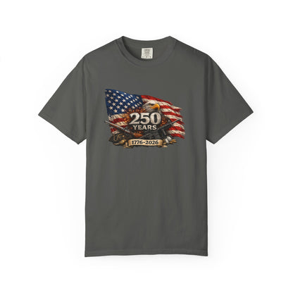 250 Years USA Anniversary 1776–2026 Flag & Eagle T-Shirt