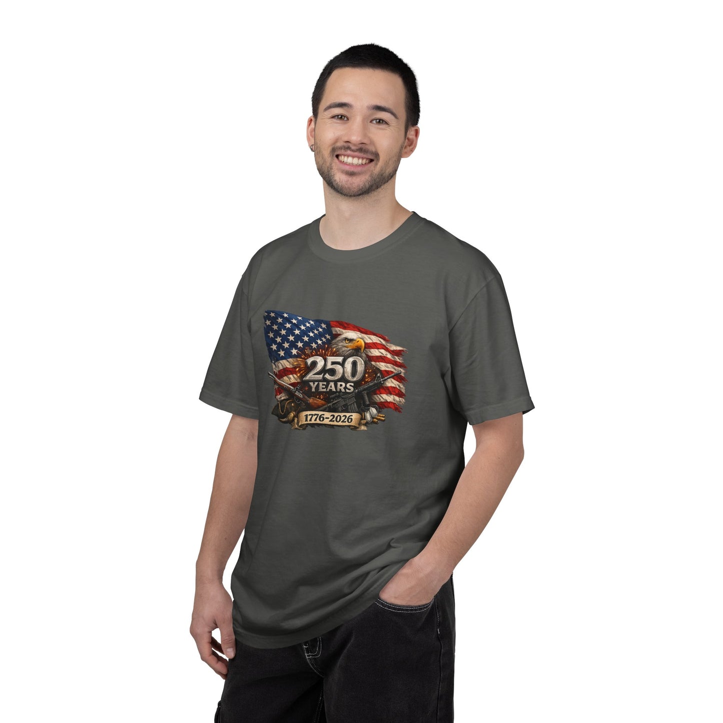 250 Years USA Anniversary 1776–2026 Flag & Eagle T-Shirt