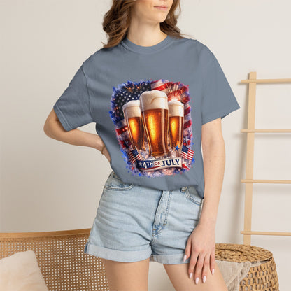 4th of July Patriotic American Flag Brewery Tee