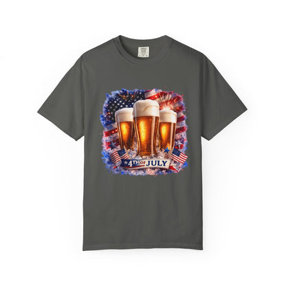 4th of July Patriotic American Flag Brewery Tee