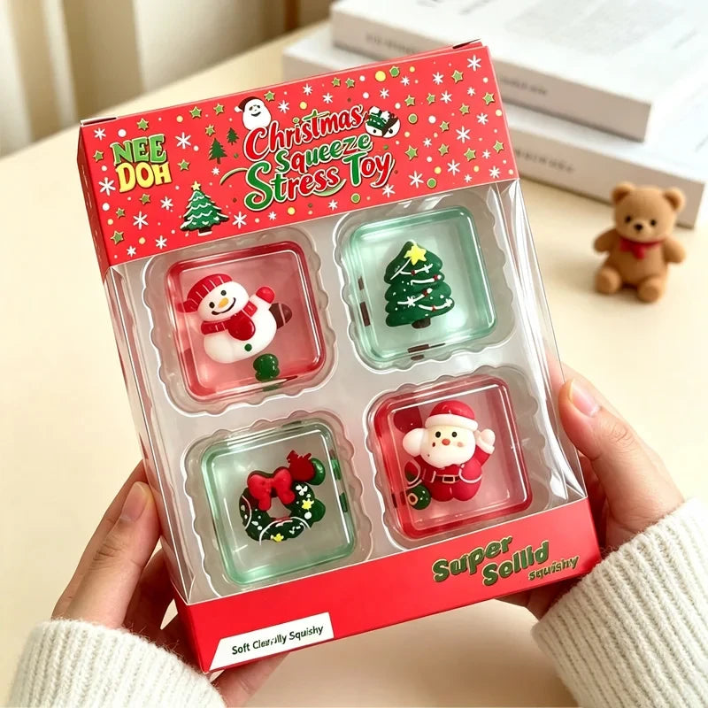 Mini Squishy Cube Fidget Toy Set