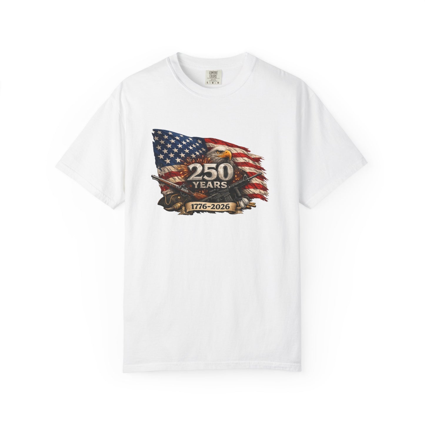 250 Years USA Anniversary 1776–2026 Flag & Eagle T-Shirt