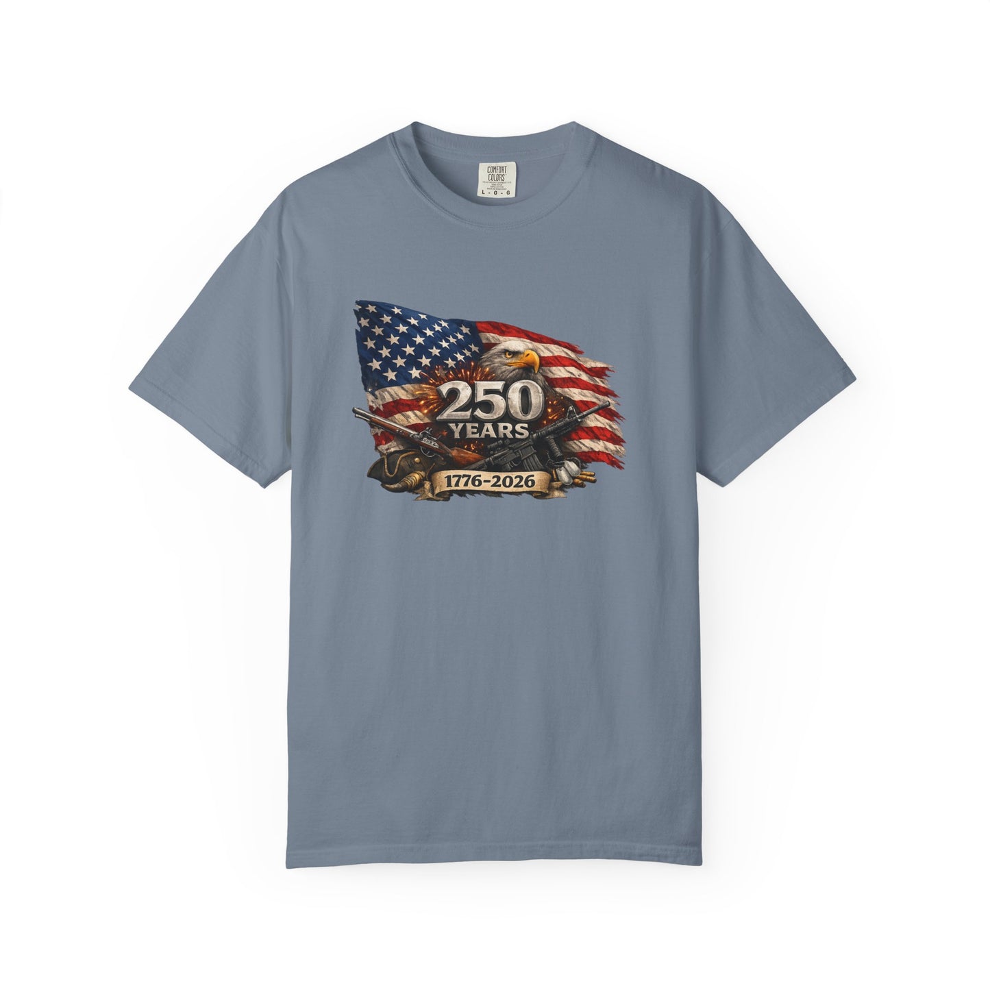 250 Years USA Anniversary 1776–2026 Flag & Eagle T-Shirt