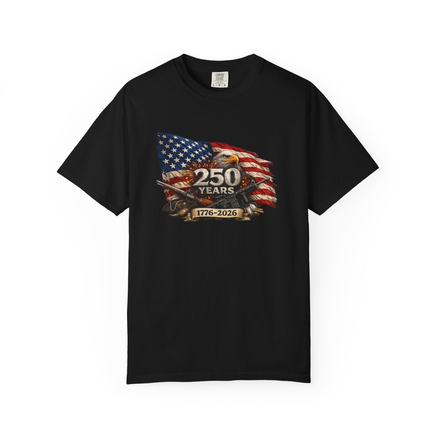 250 Years USA Anniversary 1776–2026 Flag & Eagle T-Shirt