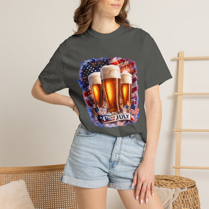 4th of July Patriotic American Flag Brewery Tee