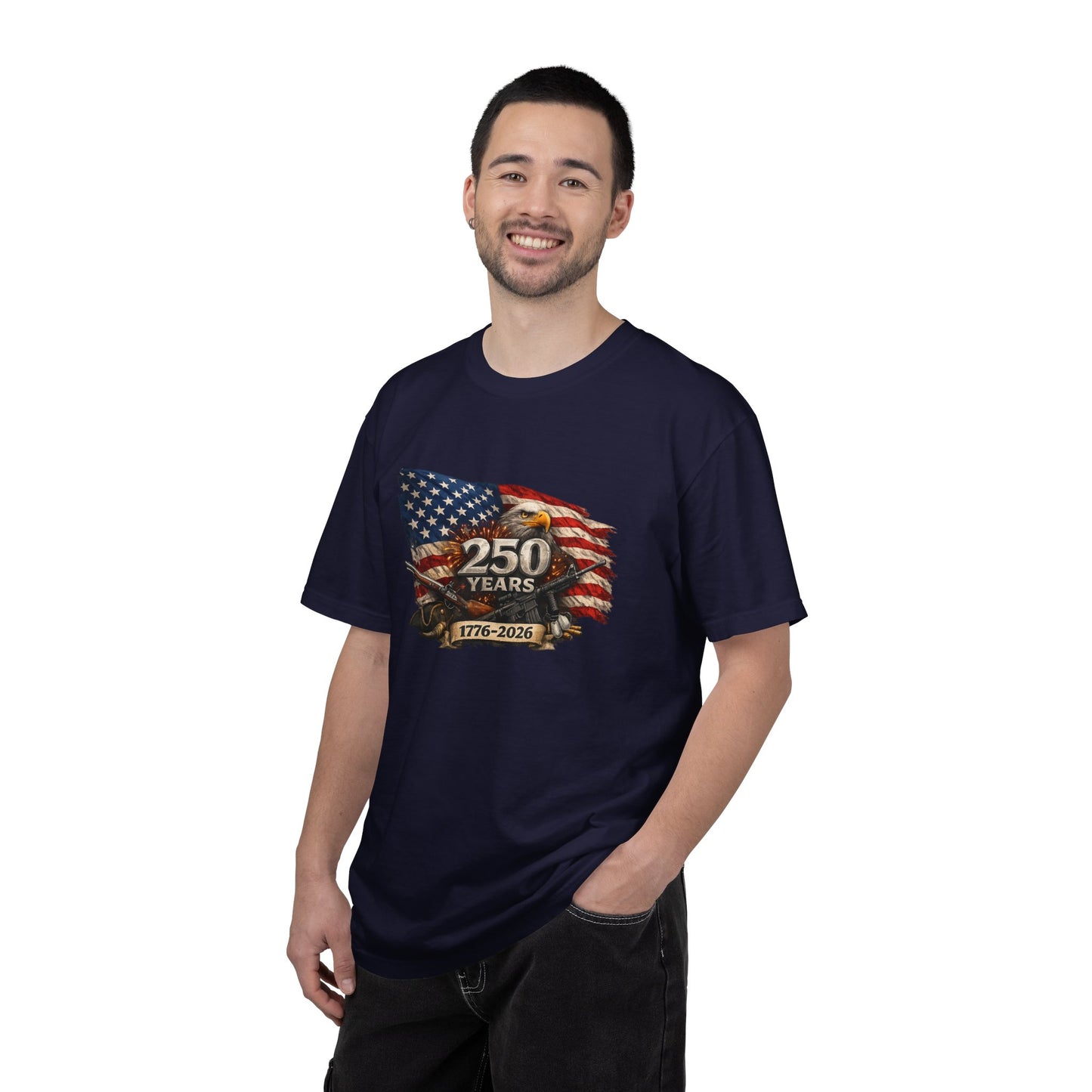 250 Years USA Anniversary 1776–2026 Flag & Eagle T-Shirt