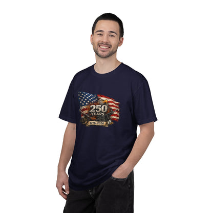 250 Years USA Anniversary 1776–2026 Flag & Eagle T-Shirt