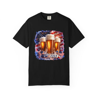4th of July Patriotic American Flag Brewery Tee