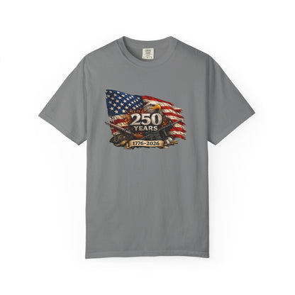 250 Years USA Anniversary 1776–2026 Flag & Eagle T-Shirt