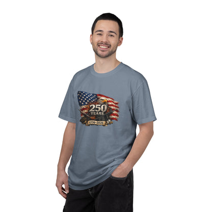 250 Years USA Anniversary 1776–2026 Flag & Eagle T-Shirt